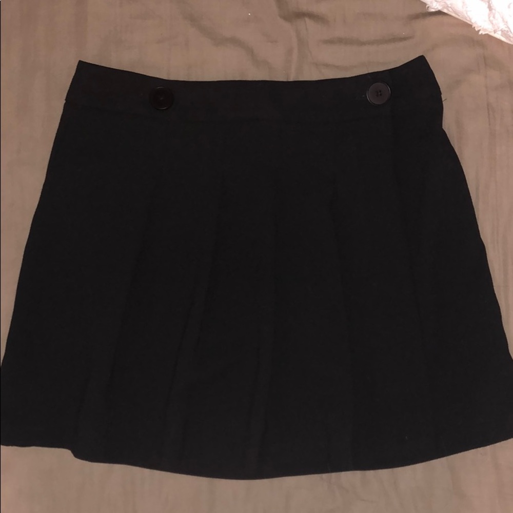 Black Pleated Skirt